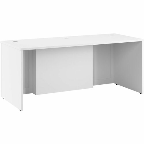 Bush Business Furniture Desk,Breakfront,71"x29.37"x29.79",Pure White