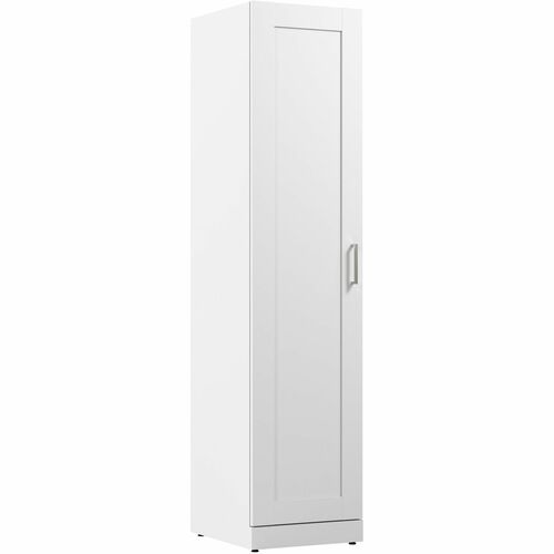 Bush Business Furniture Storage Cabinet,w/Door/Shelves,16.77"x19.25"x72.14",Pure WE