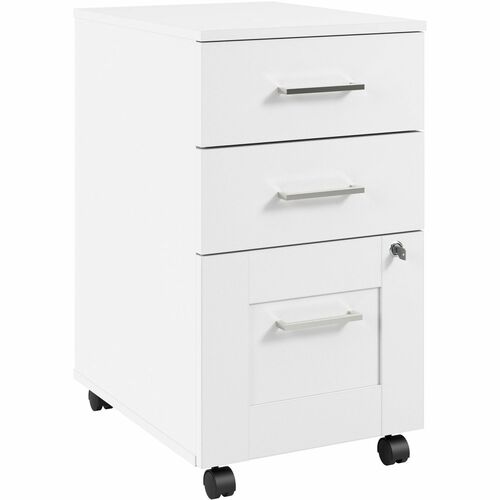 Bush Business Furniture File Cabinet,Box/Box/File,15.66"x19.68"x27.36",Pure White