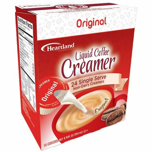 Heartland Food Products Group Creamer,Liquid,Original,Singles,24/BX