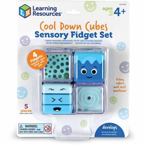 Learning Resources Sensory Set,Cool Cubes,Fidget Toys,Ages 4+,MI