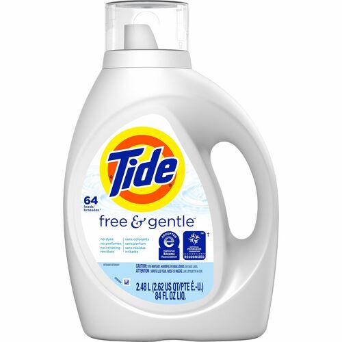 Procter & Gamble Commercial Laundry Detergent, Liquid, Tide Free&Gentle, 84 oz