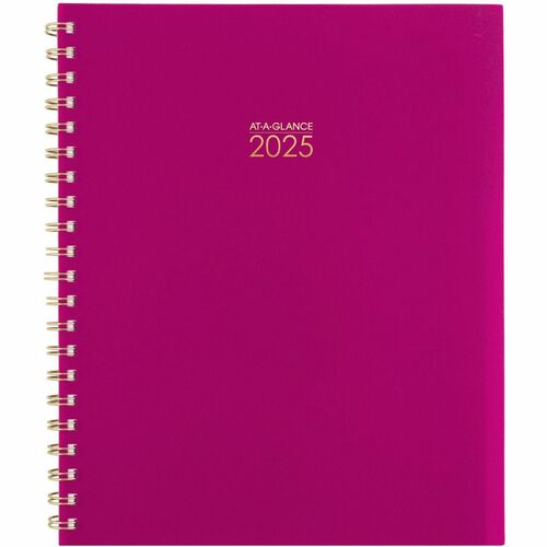 AT-A-GLANCE Planner,Wkly/Mthly,13 Mths,Jan-Jan,8-1/2"x11" Pg Size,Pink