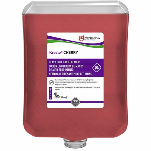 S.C. JOHNSON & SON, INC Hand Cleaner,SolventBased,Super Heavy-Duty,Cherry,4-Liter,RD