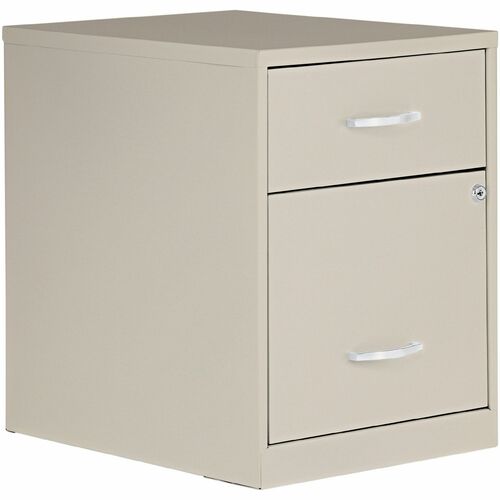Nusparc File Cabinet, B/F, 2-Drawer, Steel, 14-1/4"x18"x19", Stone
