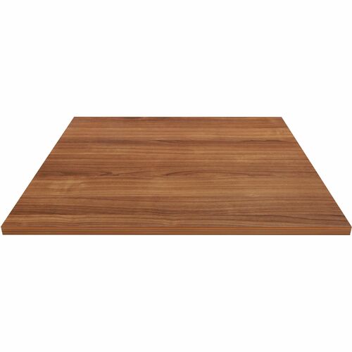 Lorell Tabletop,f/LLR61641 Base,Laminate,36"x36"x1"Thick,Walnut