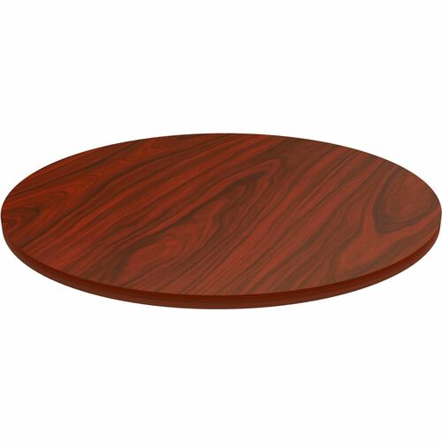 Lorell Tabletop,f/LLR61641 Base,Laminate,36"Dia x 1"Thick,Mahogany
