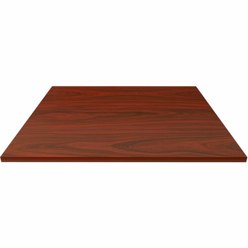 Lorell Tabletop,f/LLR87241 Base,Lam,42"x42"x1"Thick,Mahogany