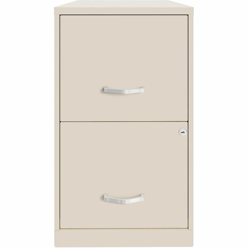 Nusparc File Cabinet,F/F,Mobile,Steel,14-1/4"x18"x26-1/2",Stone