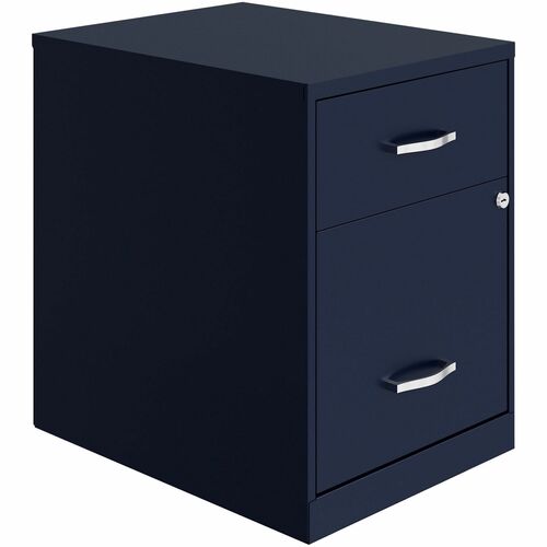 Nusparc File Cabinet, B/F, 2-Drawer, Steel, 14-1/4"x18"x19",Navy