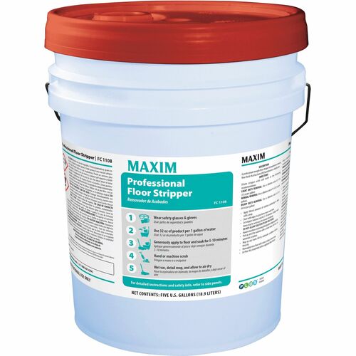 Midlab Inc Floor Stripper,Concentated,Pro,Citrus,5 Gallon,White