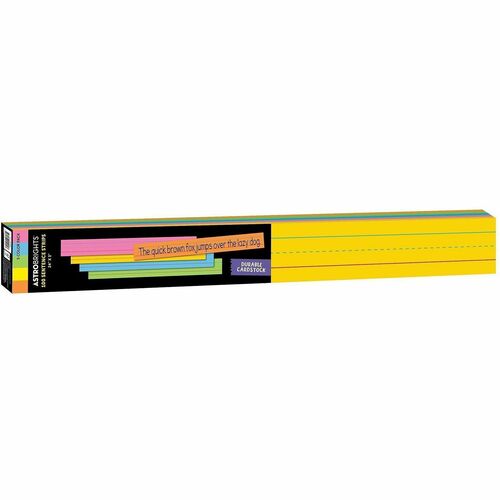 Wausau Papers Sentence Strips,Dotted/2 Solid Lines,3"x24",100/PK,AST