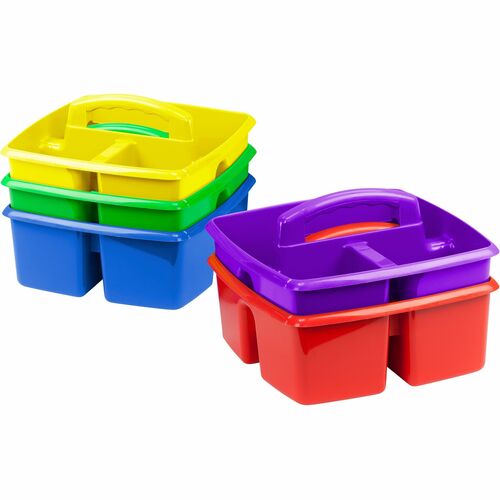 Storex Industries Corporation Classroom Caddies,Dishwasher-safe,13"x11"x6-1/2",5/ST,AST