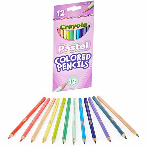 Crayola Pencils, 3.3mm Colored Lead, 12 Colors, 12/PK, Assorted