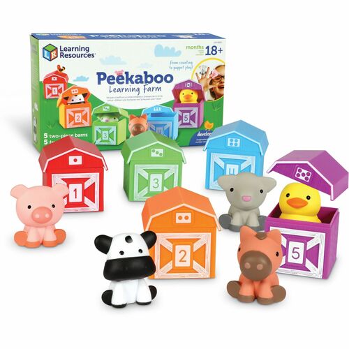 Learning Resources Farm Set,Peekaboo Learning,Barns,18 Mths+,MI