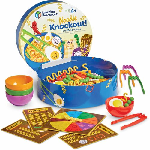 Learning Resources Game,Noodle Knockout,Fine-Motor Skills,Ages 4+,MI