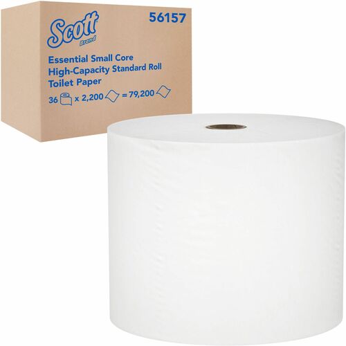 Kimberly-Clark Professional Toilet Paper,SmallCore,HighCapacity,1-Ply,2200Sh/RL,36/CT,WE