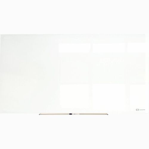 Quartet Dry-Erase Board,Magnetic,Frameless,Glass,48"x96",WE