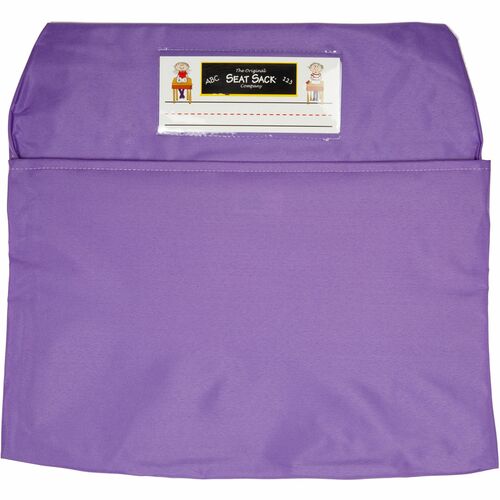 Seat Sack Chair Pocket,1-Compartment,16"-19"Wx2"D,25/CT,Purple