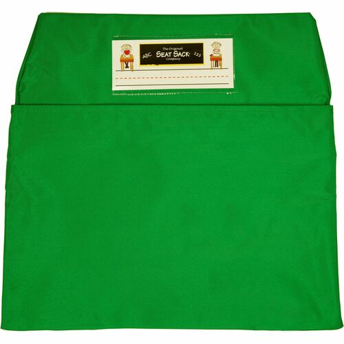 Seat Sack Chair Pocket,1-Compartment,16"-19"Wx2"D,10/CT,Green