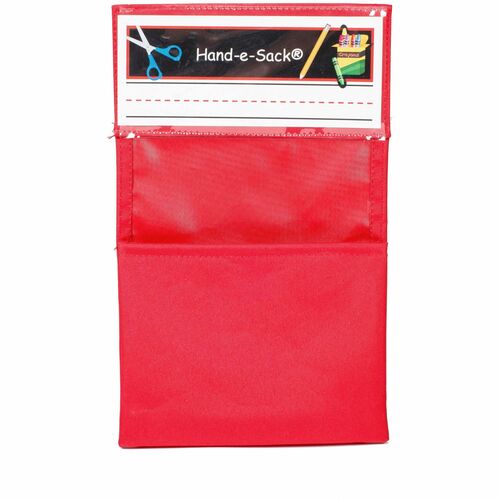 Seat Sack Pouch,Hand-e-Sack,Desk Storage,Adhesive,Red