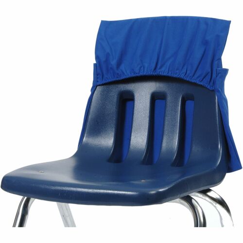 Seat Sack Chair Pocket,Elastic Back,12"-17"Wx2"D,25/CT,Blue