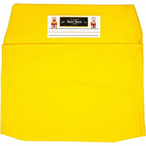 Seat Sack Chair Pocket,1-Compartment,11"-14"Wx2"D,25/CT,Yellow