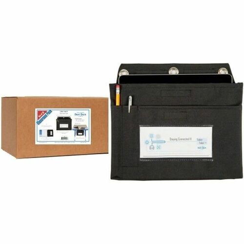Seat Sack Pouch,f/Tablet,3-Ring,Small,11"x1"x9.5",25/CT,Black