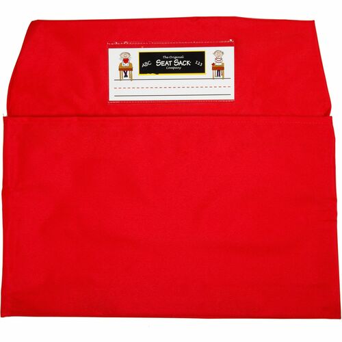 Seat Sack Chair Pocket,1-Compartment,14"-17"Wx2"D,25/CT,Red