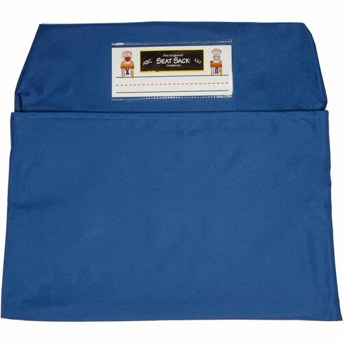 Seat Sack Chair Pocket,1-Compartment,10"-12"Wx2"D,25/CT,Blue