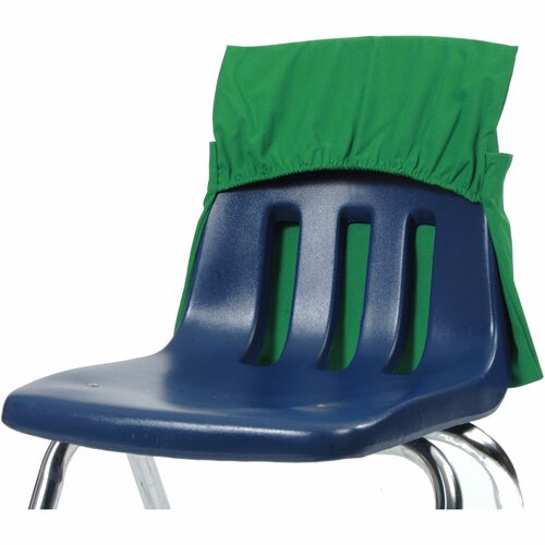 Seat Sack Chair Pocket,Elastic Back,12"-17"Wx2"D,25/CT,Green