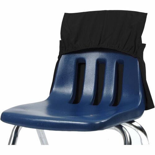 Seat Sack Chair Pocket,Elastic Back,12"-17"Wx2"D,10/CT,Black
