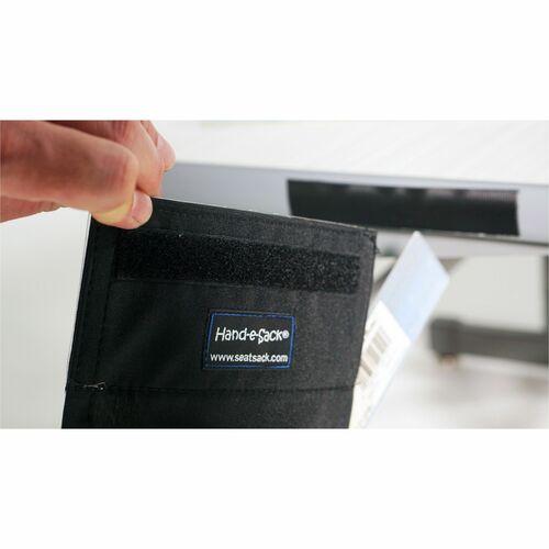 Seat Sack Pouch,Hand-e-Sack,Desk Storage,Adhesive,10/CT,Blue