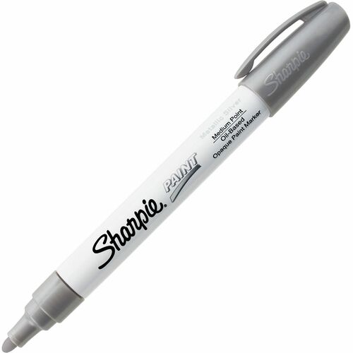 Newell Brands Sharpie Paint Marker, Oil Base, Medium Point, Silver
