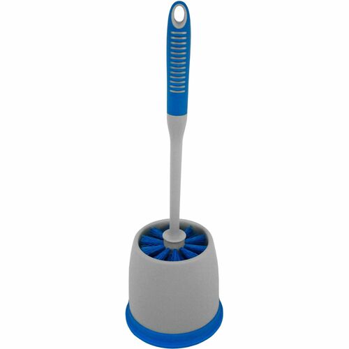 Impact Products Toilet Bowl Brush,w/Holder,Scratchless,12/CT,Blue/Gray