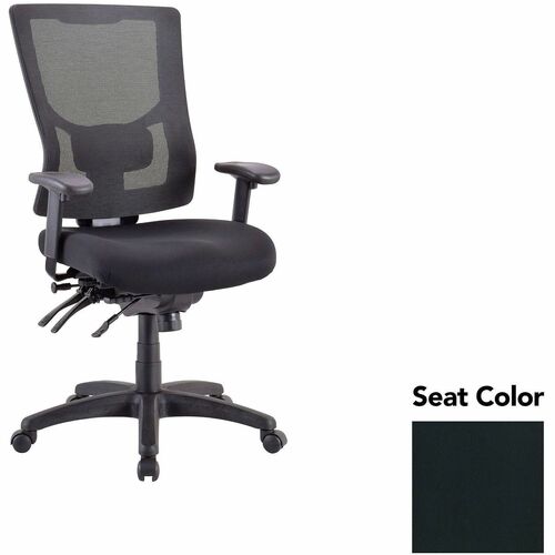 Lorell Executive Chair, Hi-Back, 26.75"x26"x40.5"-44",Black