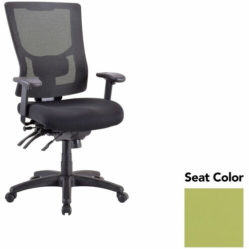 Lorell Executive Chair, Hi-Back, 26.75"x26"x40.5"-44",Apple GN