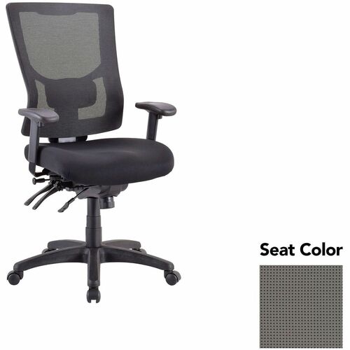 Lorell Executive Chair, Hi-Back, 26.75"x26"x40.5"-44",Fog