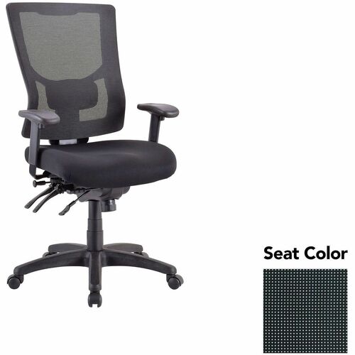 Lorell Executive Chair, Hi-Back, 26.75"x26"x40.5"-44",Tuxedo