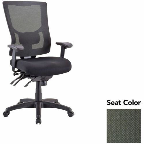 Lorell Executive Chair, Hi-Back, 26.75"x26"x40.5"-44",Olive GN