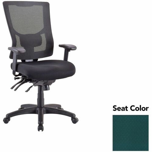 Lorell Executive Chair, Hi-Back, 26.75"x26"x40.5"-44",Forest