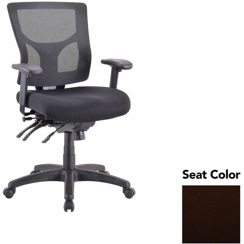 Lorell Executive Chair, Mid-Back, 26.75"x26"x39.38", Nightfall