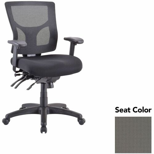 Lorell Executive Chair, Mid-Back, 26.75"x26"x39.38", Fog