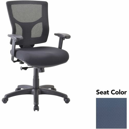 Lorell Mid-back Chair,24.38"-25.63"x26.38"x36.63"-40.25",Peri BE