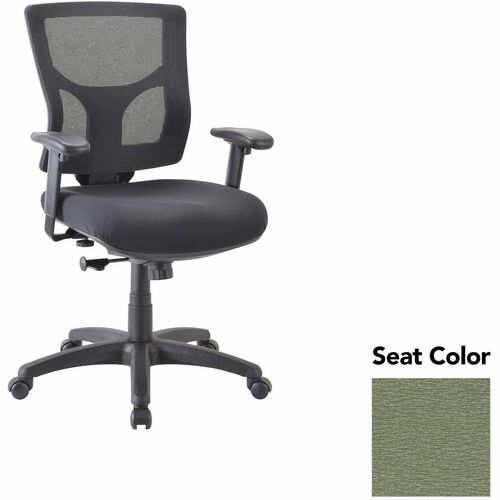 Lorell Mid-back Chair,24.38"-25.63"x26.38"x36.63"-40.25",Cress