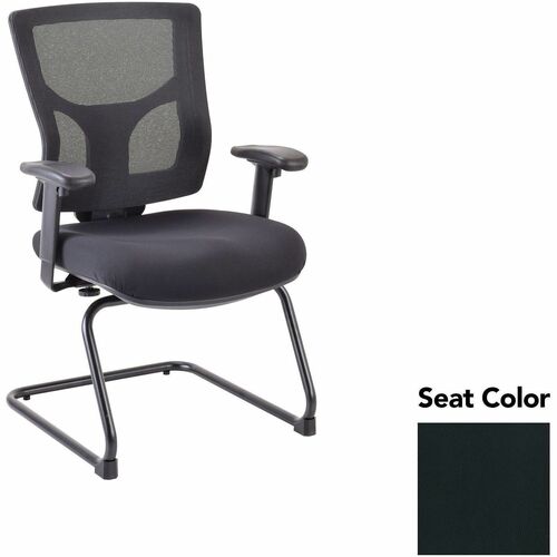 Lorell Guest Chair,Adj,24.38"-25.5"x26.38"x36.25",Black
