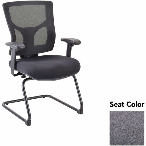 Lorell Guest Chair,Adj,24.38"-25.5"x26.38"x36.25",Carbon