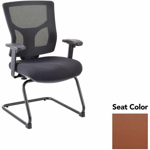 Lorell Guest Chair,Adj,24.38"-25.5"x26.38"x36.25",Cordovan