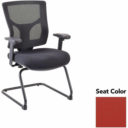 Lorell Guest Chair,Adj,24.38"-25.5"x26.38"x36.25",Red Rock