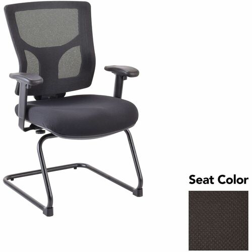 Lorell Guest Chair,Adj,24.38"-25.5"x26.38"x36.25",Black